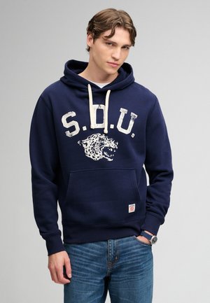 Superdry & Co, SUPERDRY ATHLETIC ESSENTIALS HOODIE.. - Kapuzenpullover - rich navy