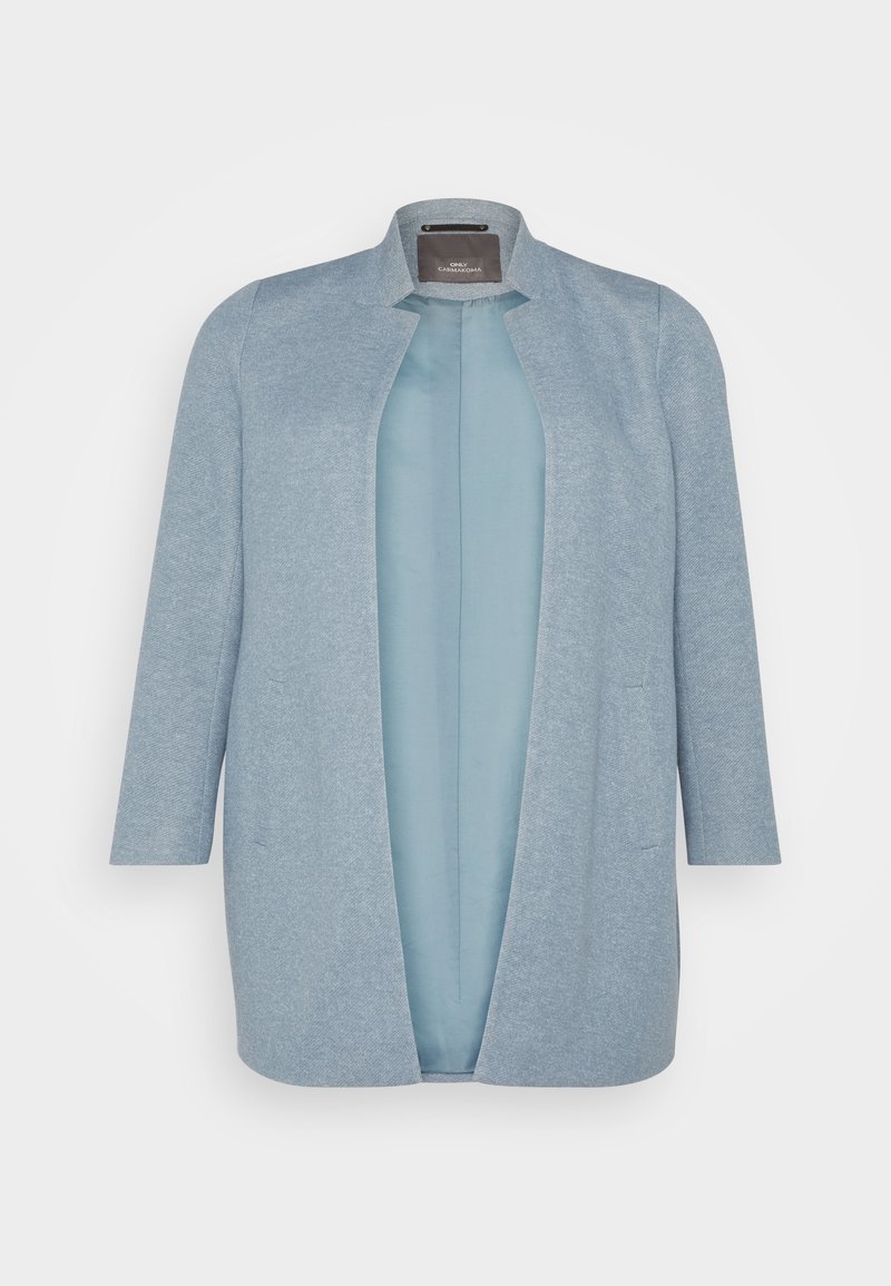 ONLY Carmakoma CARSOHO COATIGAN - Kurzmantel - blue fog melange 
