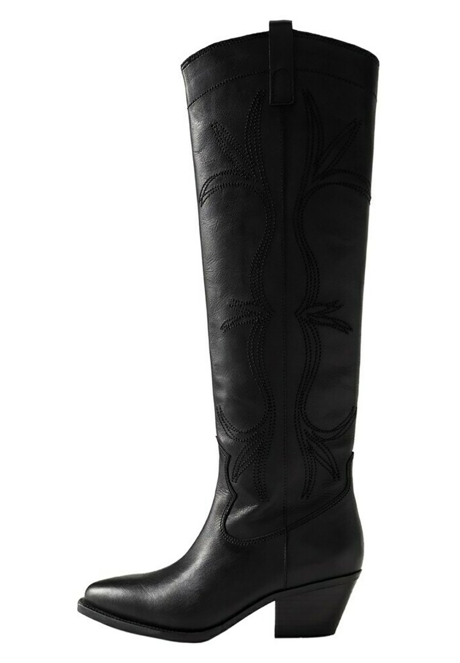 Mango Cowboy/Biker boots - black 
