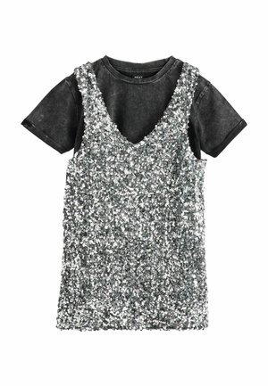 SEQUIN SET  - REGULAR FIT - Cocktailkjole / festkjole - silver
