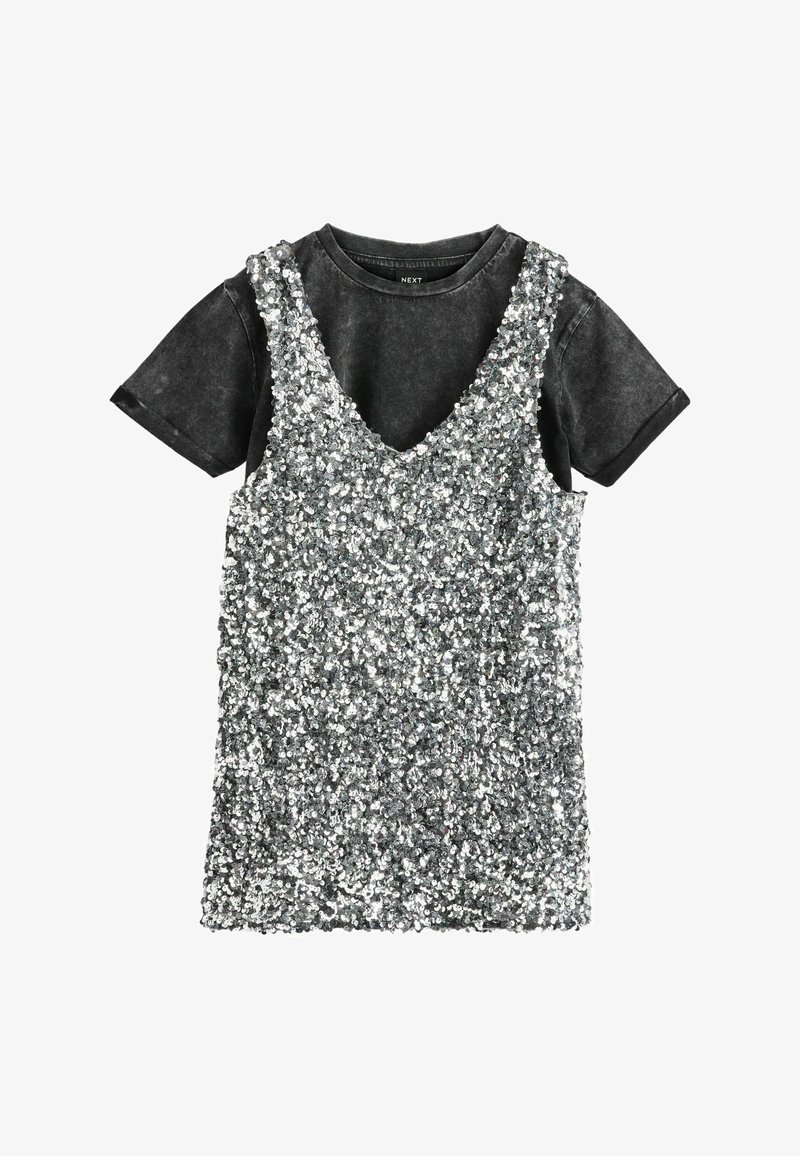Next SEQUIN SET - REGULAR FIT - Vestido de cóctel - silver