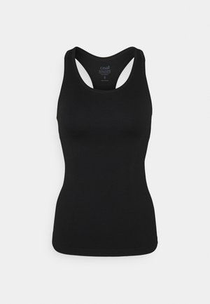 ESSENTIAL SEAMLESS RACERBACK - Top - black
