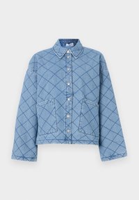 NMCLARA QUILT JACKET - Jeansjakke - light blue denim