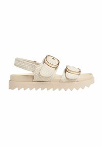 Stradivarius FLAT - Platform sandals - white