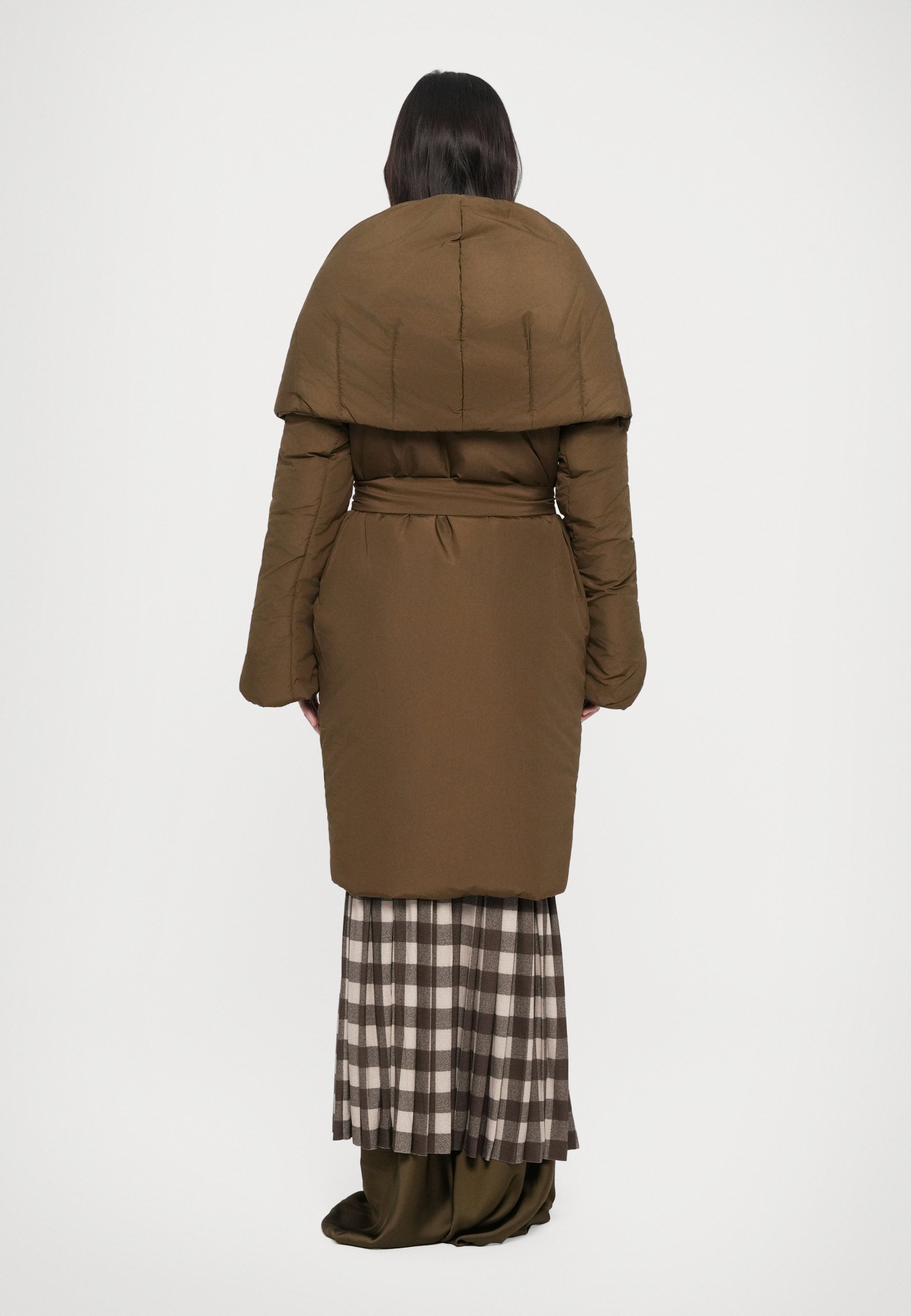 Norma Kamali SHAWL COLLAR SLEEPING BAG COAT - Winter coat - bark