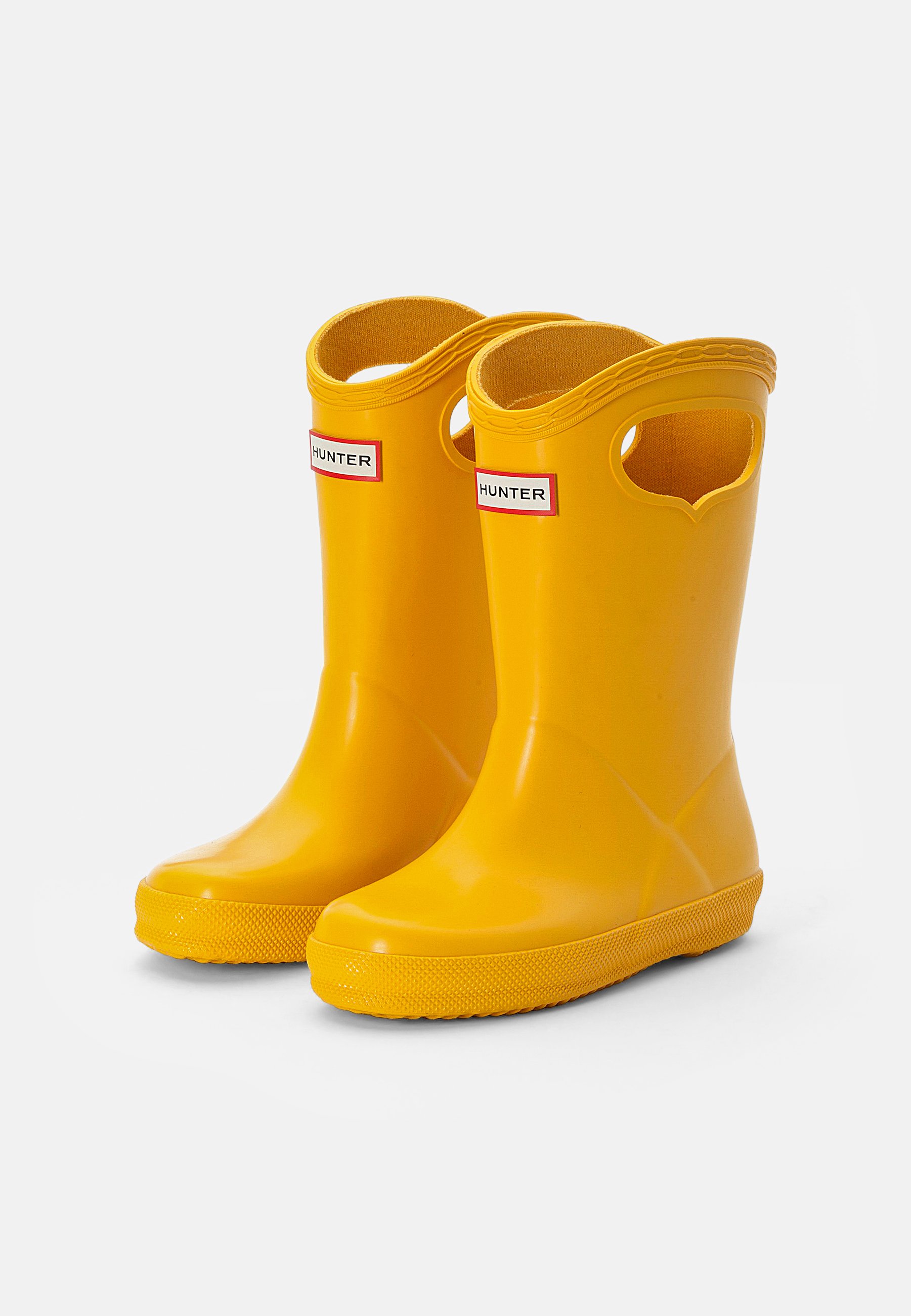 hunter yellow wellies