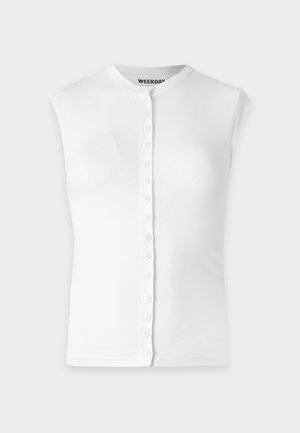 Weekday, BUTTON UP SLEEVELESS  - Γιλέκο - white