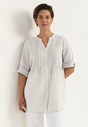 Bluse - beige striped
