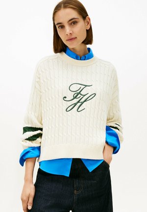 TEXTURED GRAPHIC  - Maglione - cream