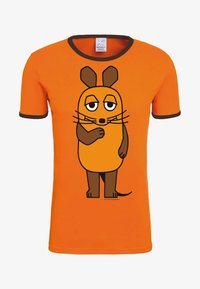 Selected, orange/dunkelbraun