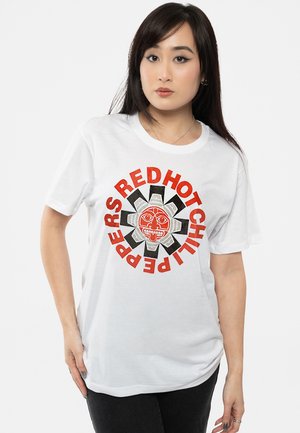 Paradiso Clothing RED HOT CHILI PEPPERS BAND LOGO - Print T-shirt - white
