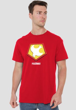 Cotton Soul, PEACEMAKER PEACEMAKER SYMBOL - Print T-shirt - red