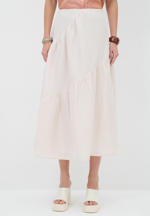 WITH GATHERED DETAIL - A-Linien-Rock - beige