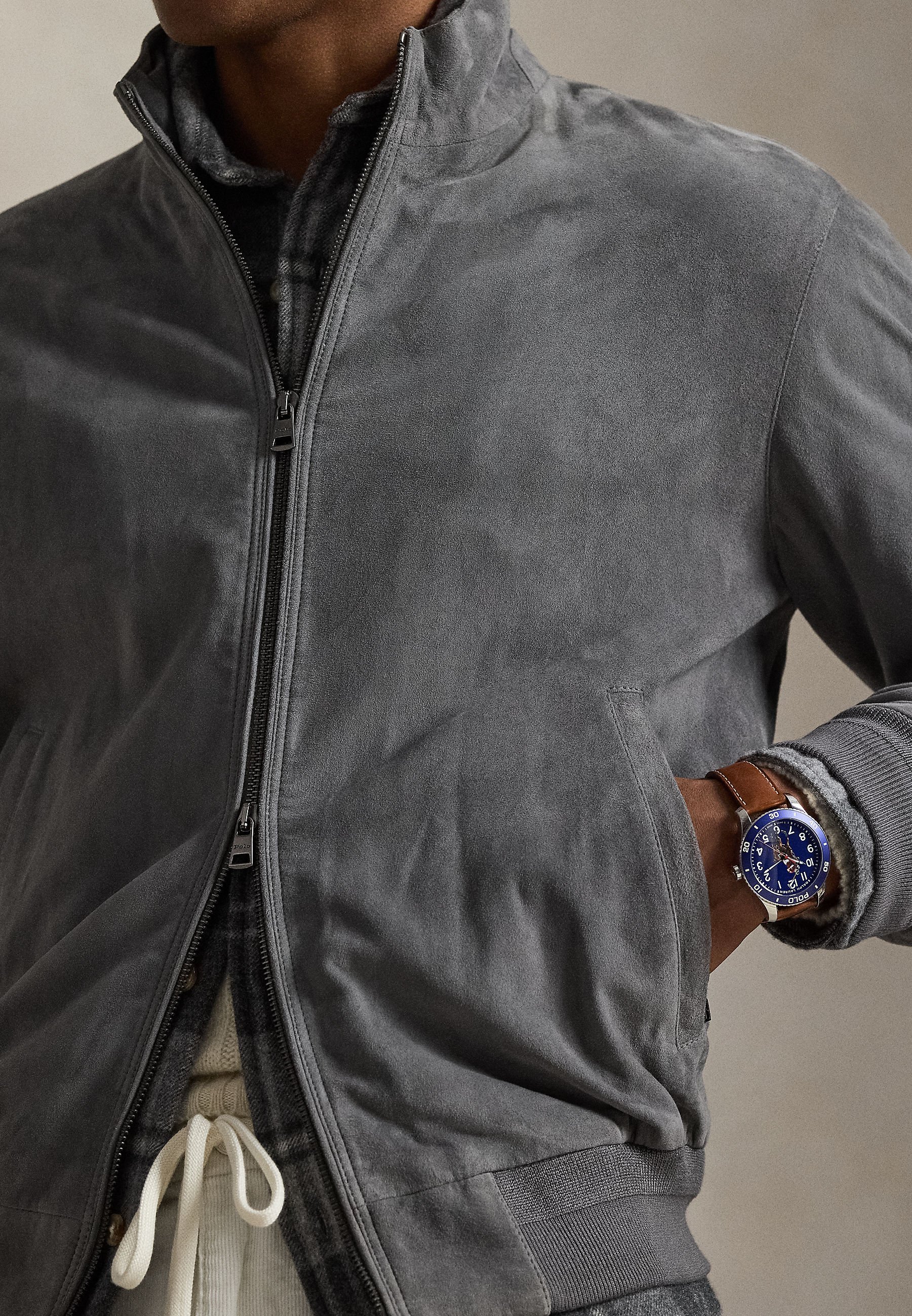 Polo Ralph Lauren THE CHARLETON SUEDE JACKET - Leather jacket