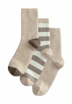3 PACK- REGULAR FIT - Ponožky - neutral stripe