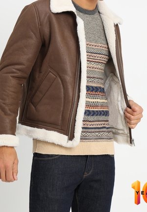 Kunstlederjacke - brown