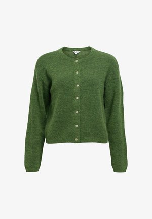 Object, OBJAGATE L/S RE KNIT CARDIGAN NOOS - Gilet - bronze green