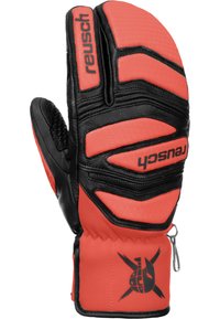 Reusch 3-FINGER WORLDCUP WARRIOR LOBSTER - Guanti - black   fluo red