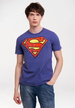 DC COMICS SUPERMAN - Print T-shirt - azurblau