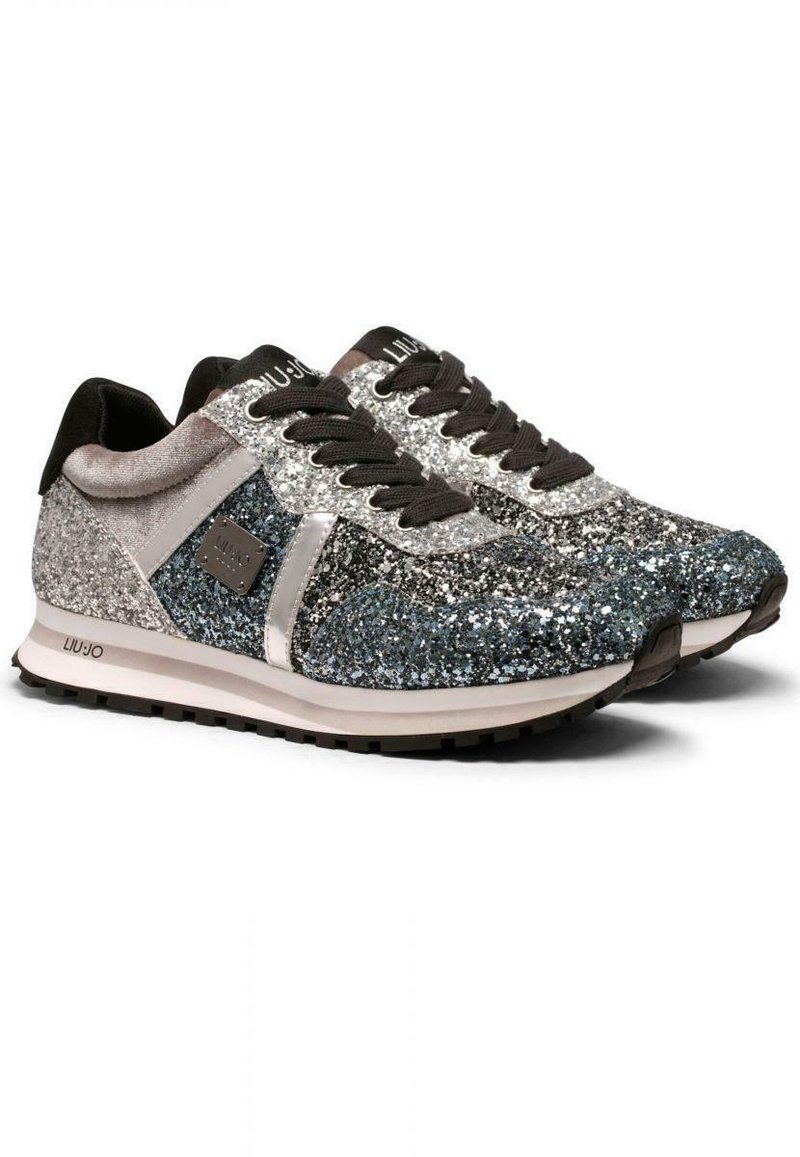 LIU JO 629 GLITTER Sneakers basse silver/argentato