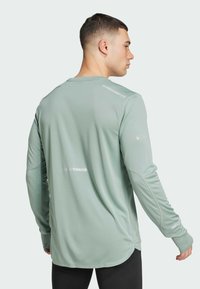 adidas Performance ULTIMATE REFLECTIVE LONG SLEEVE LONG-SLEEVE - Långärmad tröja - silver green