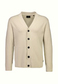 BUTTON - Strickjacke - lt stone grey