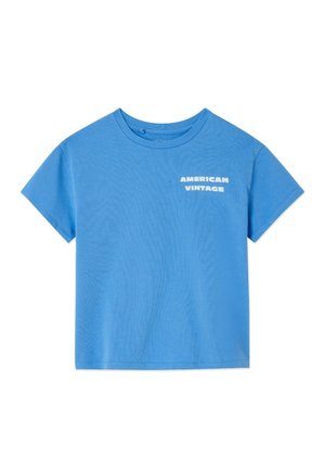 FIZVALLEY - T-shirt imprimé - celeste vintage