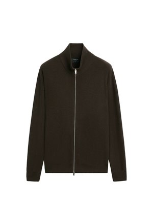 Massimo Dutti, Cardigan - dark brown
