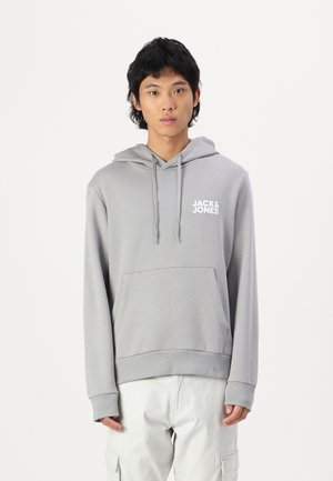 Jack & Jones JJECORP LOGO HOOD - Jersey con capucha - ultimate grey