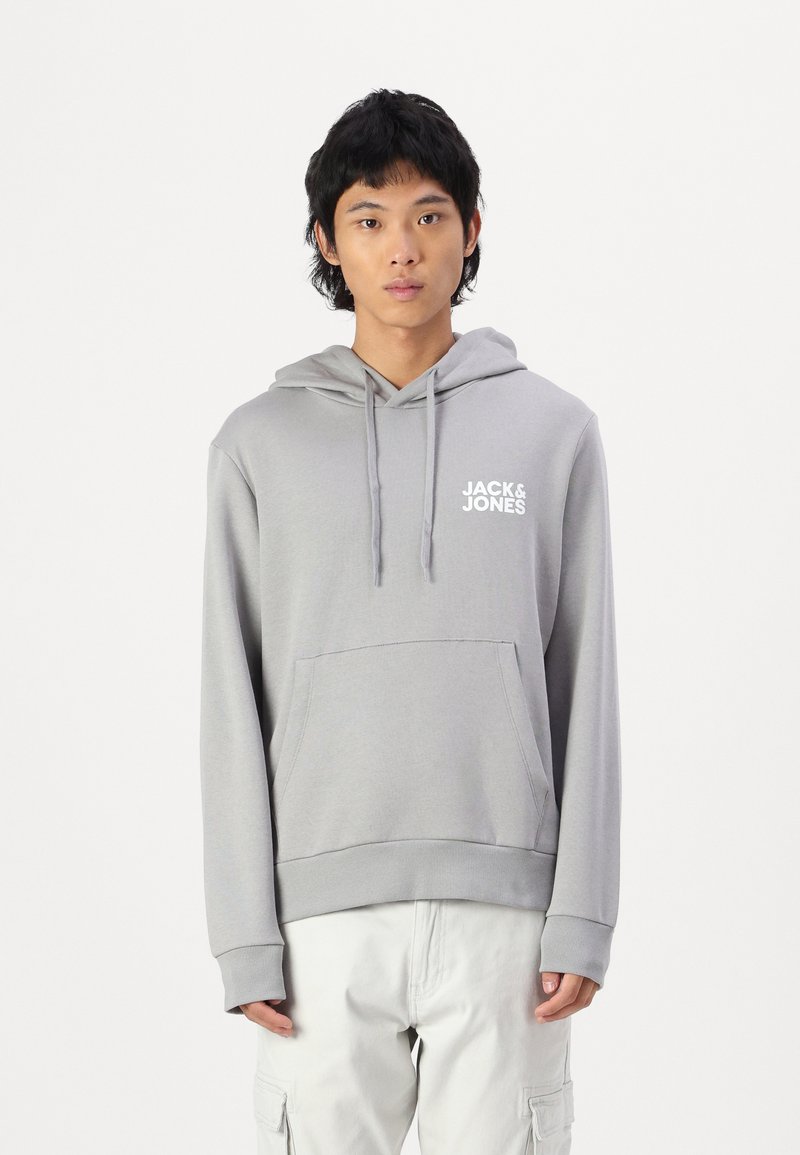 Jack & Jones JJECORP LOGO HOOD - Hoodie - ultimate grey