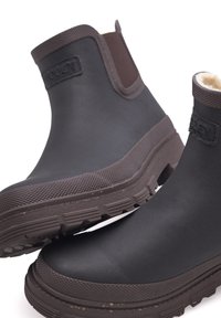 Woden Bottes en caoutchouc - black chocolate