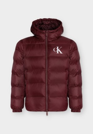 Calvin Klein Jeans, LS LTWT NYLON PADDED HOODED PUFF - Giacca invernale - merlot