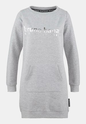 Bruno Banani MIT LOGOSCHRIFTZUG BULLOCK - Jerseykleid - grau   melange