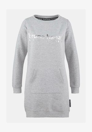 Bruno Banani MIT LOGOSCHRIFTZUG BULLOCK - Jerseyjurk - grau melange