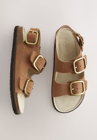 REGULAR FIT - FOREVER COMFORT BACK STRAP  - Sandalai - tan brown leather
