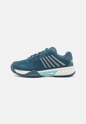 HYPERCOURT EXPRESS 2 UNISEX - Multicourt tennis shoes - indian teal/star white/moonstruck