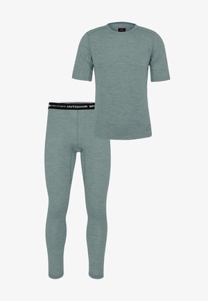 normani Outdoor Sports RWS MERINO FUNKTIONSUNTERWÄSCHE SET - Unterhose lang - blau