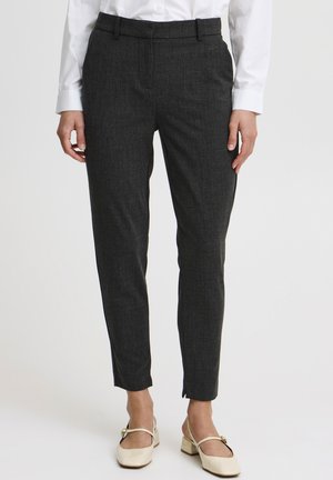YDANTA  CROP - Broek - black melange