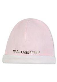 KARL LAGERFELD KIDS BABY PYJAMAS+BIB+HAT - Jumpsuit - off white pink