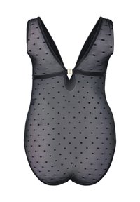 Devoted By Zizzi MIT GEPUNKTETEM NETZ UND ABNEHMBAREN PADS - Body / Bodystocking - black