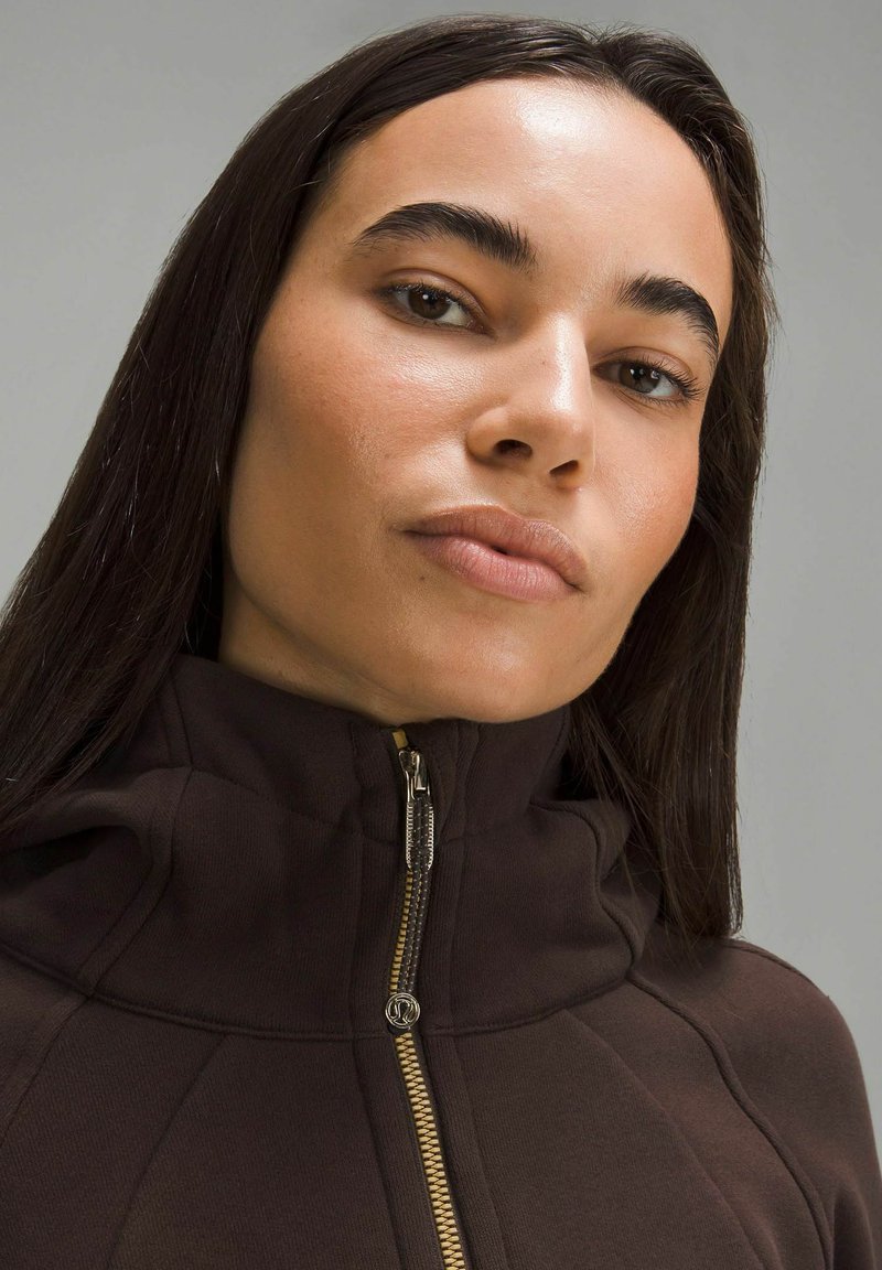 lululemon SCUBA FULL-ZIP CROPPED HOODIE - Sweat zippé - espresso/marron -  ZALANDO.FR