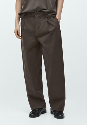 Massimo Dutti, Stoffhose - dark brown