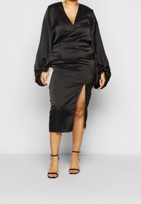 Missguided Plus Denní šaty - black denim