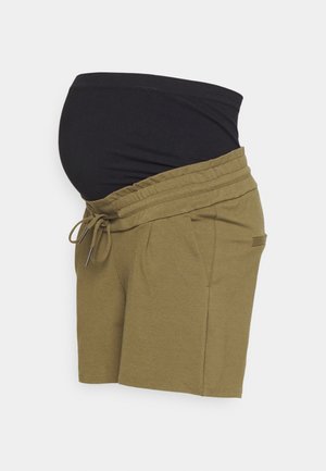 Vero Moda Maternity VMMEVA RUFFLE - Shorts - dark olive