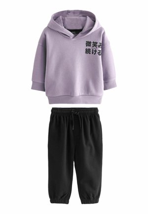 JOGGERS SET  - Džemperis ar kapuci - lilac purple black