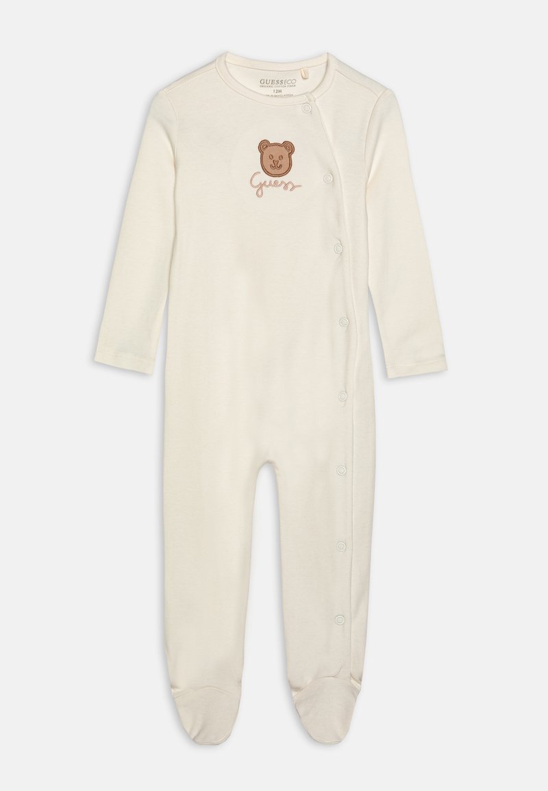 Guess BABY INTERLOCK OVERALL UNISEX Baby gifts cream white/off