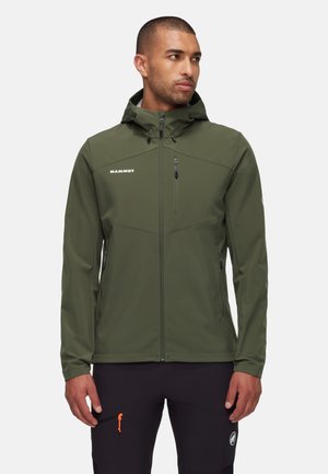 Mammut OUTDOOR SO HOODED - Veste softshell - dark marsh