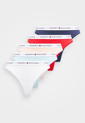 THONG 5 PACK - Tanga - pink/blue/white/red/twilight