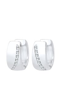 Elli SPARKLING BASIC - MIT KRISTALLEN VON SWAROVSKI® - Örhänge - silberfarben