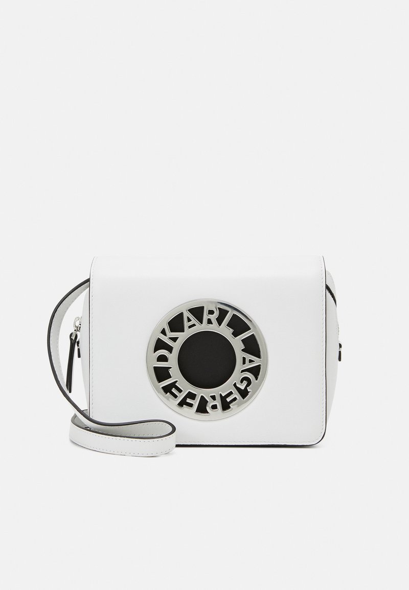 KARL LAGERFELD DISK CROSSBODY Across body bag off white/offwhite